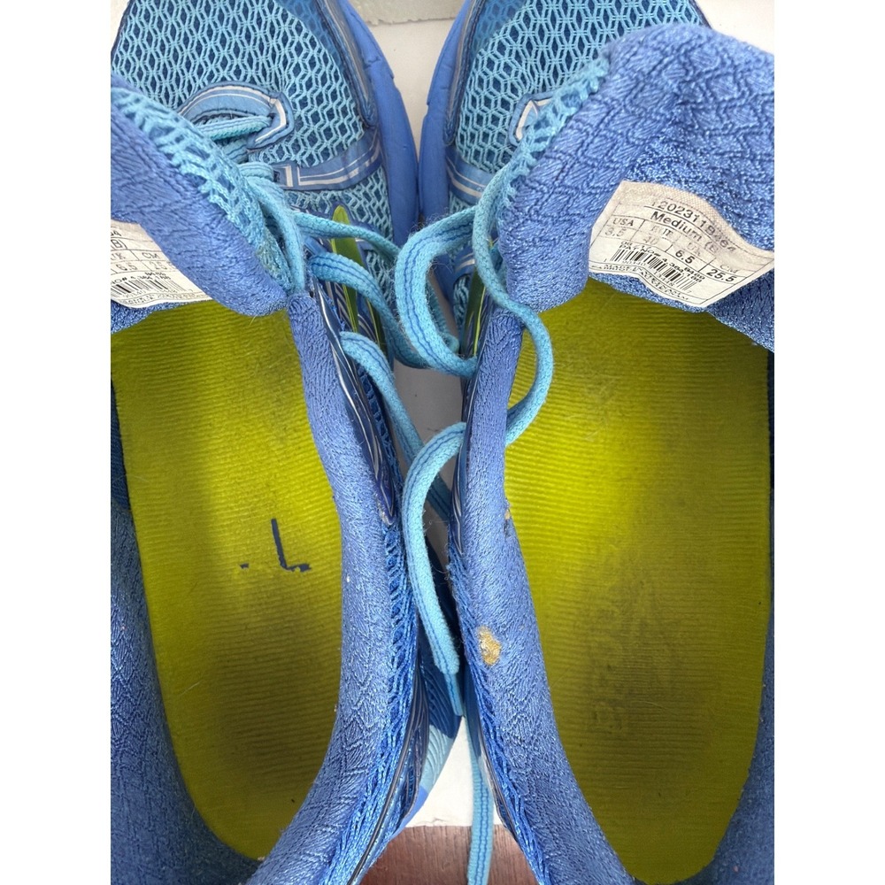 Brooks Adrenaline GTS 17 Blue Lime Green Running Shoes Womens 8.5 1202311B464 - Picture 7 of 9